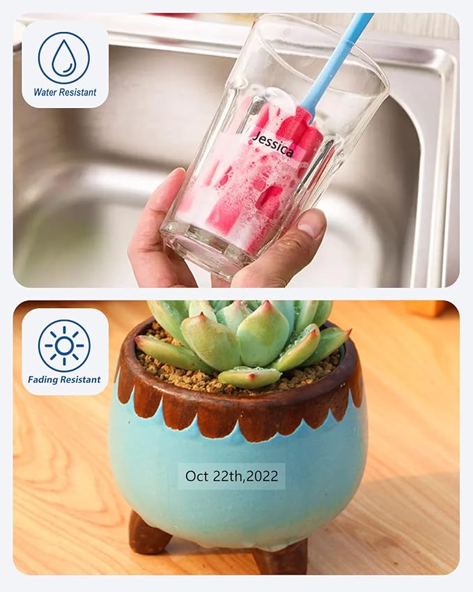 Tze Tz Tape 9mm 0.35 Laminated Clear Compatible for Brother P Touch Clear Label Maker Tape TZe-121 TZe121 Label Tape for PT D200 D210 D220 D400, Black on Clear, 3/8 Inch x 26.2 Feet, 3-Pack