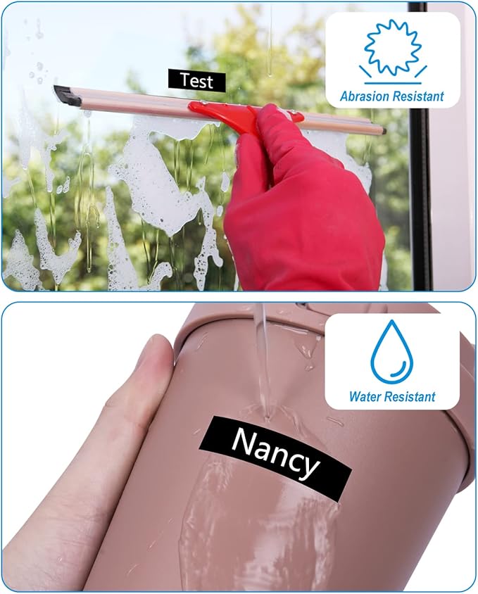 Weemay 3 Pack TZe-325 Compatible for Brother P-Touch Label Tape 9mm 0.35 White on Black TZe TZ Tape TZ-325 TZ325 TZe325 3/8 Label for PTouch PTD210 PTD220 PTH110BP PTD410 PTD600 Printer