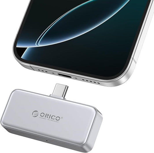 ORICO FlashPod 2TB Portable SSD Up to 2000MB/s, Direct Plug Design, High-Speed External SSD with USB 3.2 Gen2x2 20Gbps Interface, Reliable Storage for iPhone 16 Series, Tablets, Laptops - S20