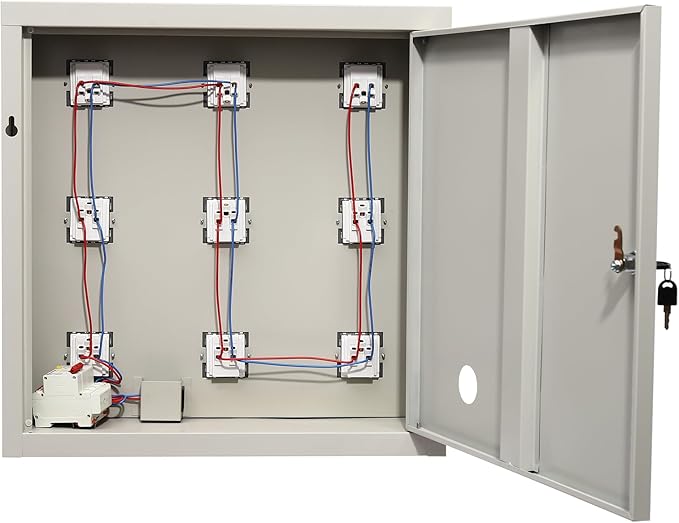 9 Slot Cellphone Charging Station Cell Phone Locker Cellphone Storage Cabinet, for Office Classroom
