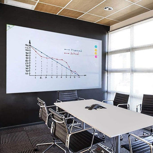 Magnetic Whiteboard Contact Paper for Wall 72 x 48 inches, Magnetic Dry Erase White Board Sticker with Non-Adhesive Backing for Office Home School