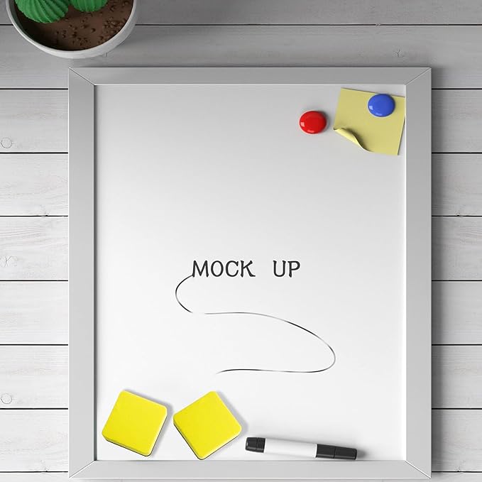 Magnetic Whiteboard & Chalkboard Cleansers, 48 Pack Small Dry Eraser, Magnetic Erasers (Yellor)