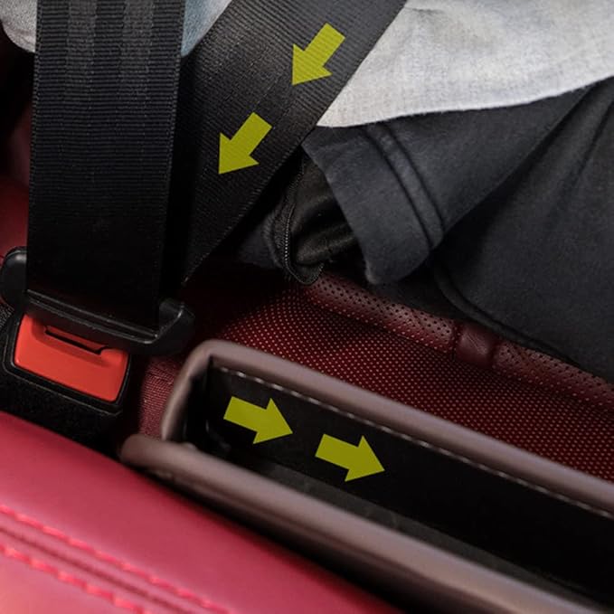 Riloer Car Organizers for Gap Leather Waterproof Car Seat Gap Fillers for Cars, Suvs, Trucks, Front Seat Gap Fillers for Phones, Keys, Cards, Glasses, Black