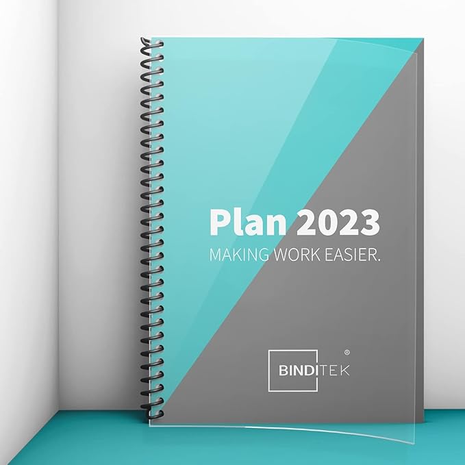 Binditek 50 Pack Plastic Spiral Binding Coils, 32mm (1-1/4"), 280 Sheet Capacity, 4:1 Pitch, Black, 48 Loops, for Letter Size, for Students and Coworkers