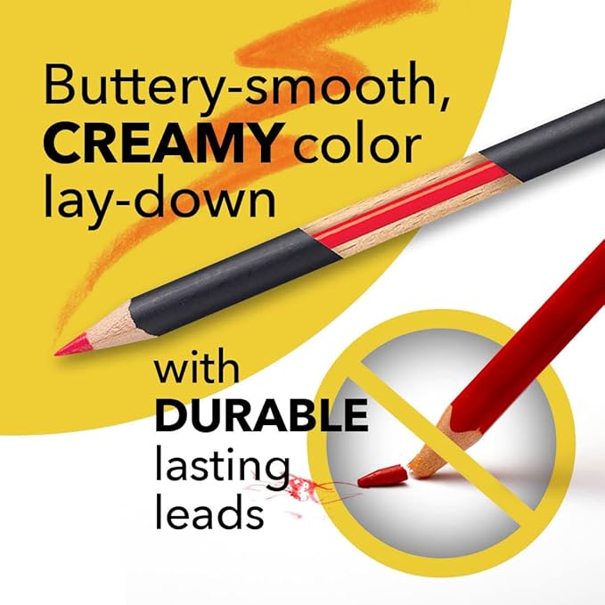 Castle Art Supplies Colored Pencils Set | 120 Premium Soft Core Coloring Pencils for Adults | Organized in Presentation Tin Case