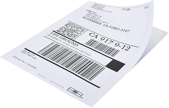 Full Sheet Address Labels for Laser/Inkjet Printers, White, 8.5 x 11 Inch, 1 Pack of 10000 Labels