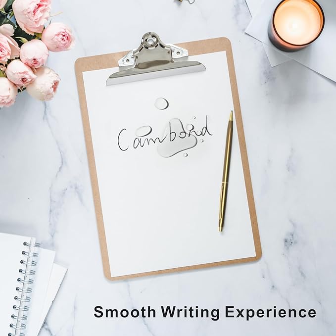 Cambond Ballpoint Pens Fancy Pens - Black Ink Bulk Pens 1.0 mm Medium Point Retractable Metal Pen Comfortable Writing for Men Women Police Uniform Office Business, 10 Pack (Champagne Gold)