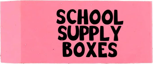 School Supply Boxes | Pink Wedge Erasers | 120 Pack | Smudge-Free and Durable