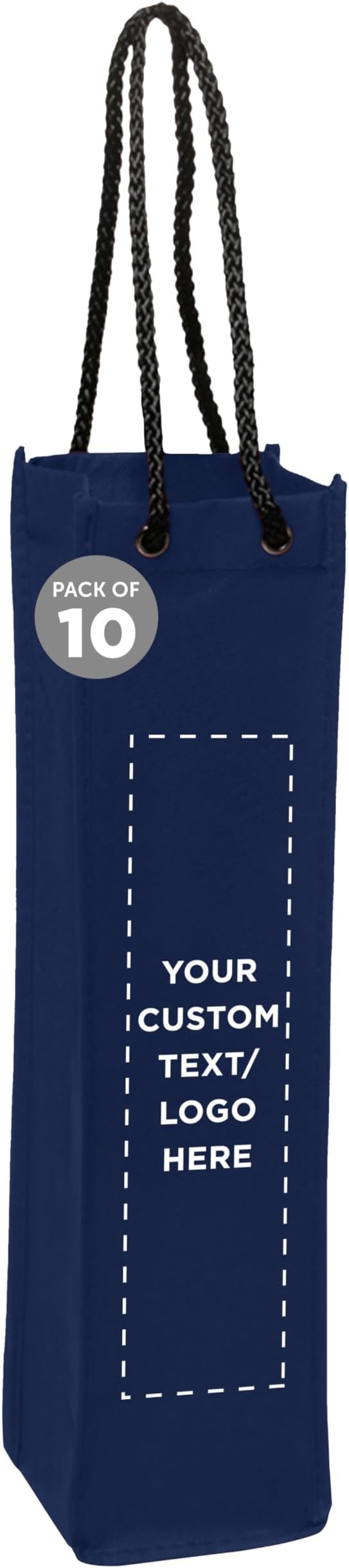 DISCOUNT PROMOS Non-Woven Vineyard Two Bottle Wine Bags