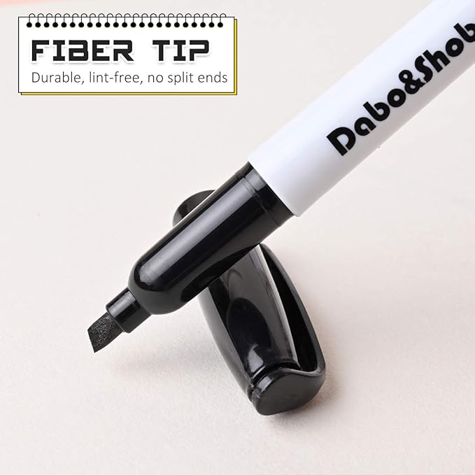 Dabo&Shobo Dry Erase Markers, （80 Count, Black,Chisel Tip）-White Board Markers/Pens ，Very Suitable for Writing on The School、 Office 、Home Dry Erase whiteboard Mirror Glass…