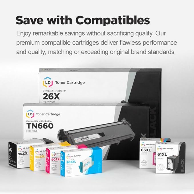 LD Products Remanufactured HP 45 51645A Ink Cartridge Replacements for PhotoSmart: 1000 1100 1100xi 1115 1115cvr 1215 1215vm 1218 1218xi 1315 1315vm P1000 P1000xi P1100 P1100xi P2100 (Black 2-Pack)