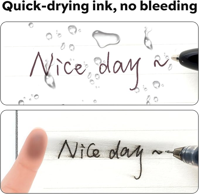 deli Pens Bulk, 100 Pack Retractable Ballpoint Pens, 1.0MM Black Ink,Smooth Writing, No Bleed, Comfortable Grip for Home,Office & School Use