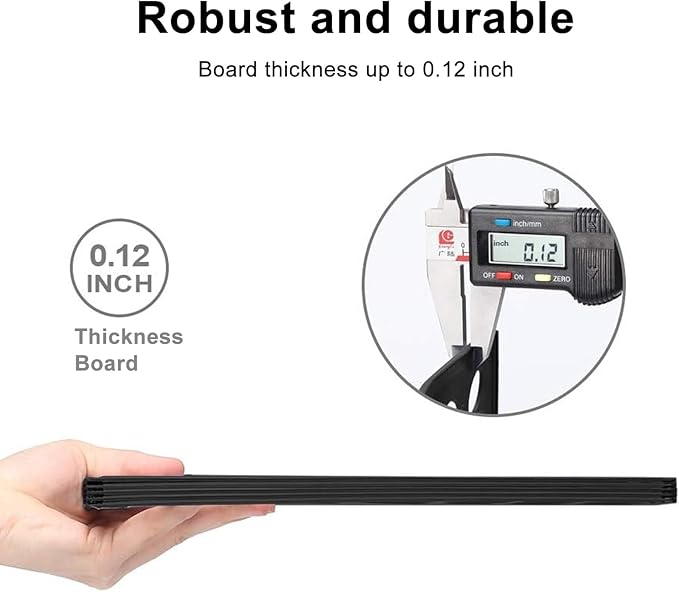 Comix Magazine File Holder Rack/Vertical Desktop File Organizer - Plastic Desk Organizer for Files, Folders, Books - 4 Compartment Binder Organizer - Black