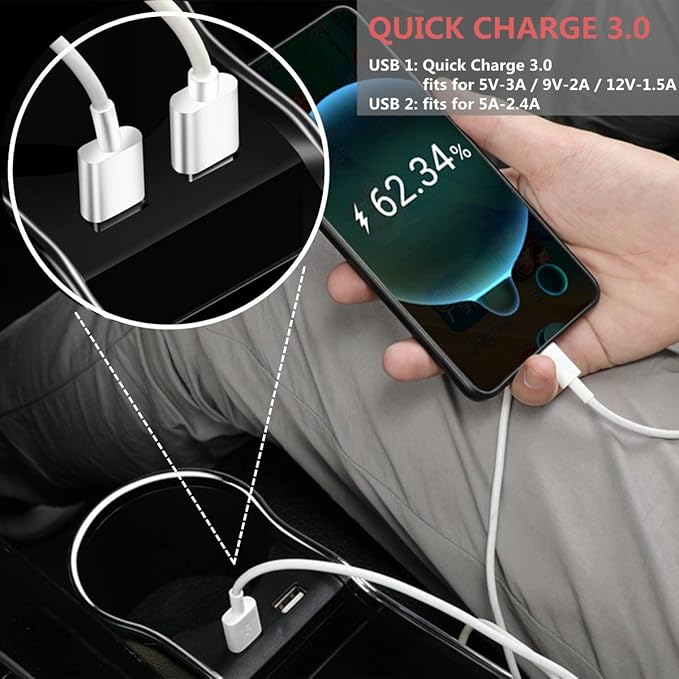 DEEYOTA a Gap Filler Organizer with Cup Holder, Car Seat Organizer Auto Console Side Storage Box Organizer for Car Front Seat (Black)