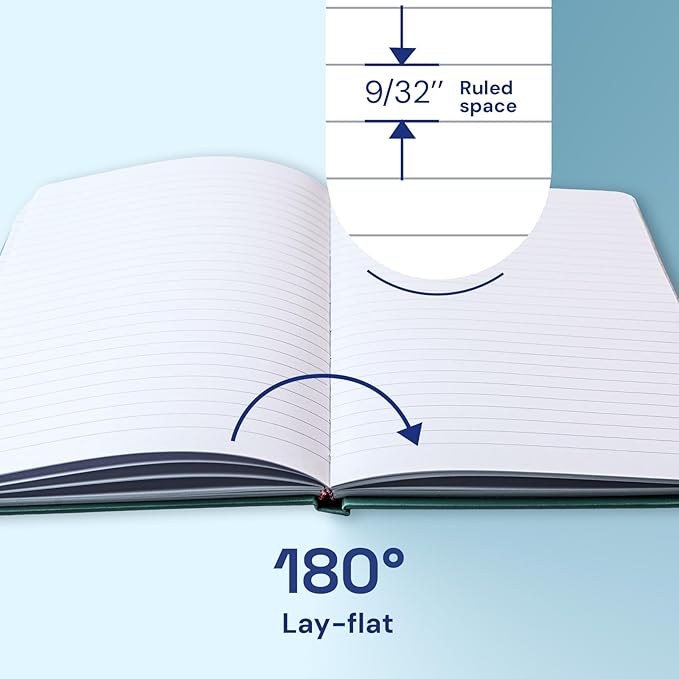 A4 Lined Journal Notebook, 8mm Ruled Notepad, Journaling for Writing, Work, School, Travel and Note Taking, Hardcover 160 Pages (80 Sheets) 8.27 x 11.6 inches (3 Pack Pink)
