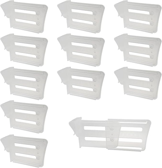 12PCS Adjustable Fridge Side Door Divider Kitchen Fridge Shelves Polypropylene Sorting Divider for Sorting Drawer and Storage Box