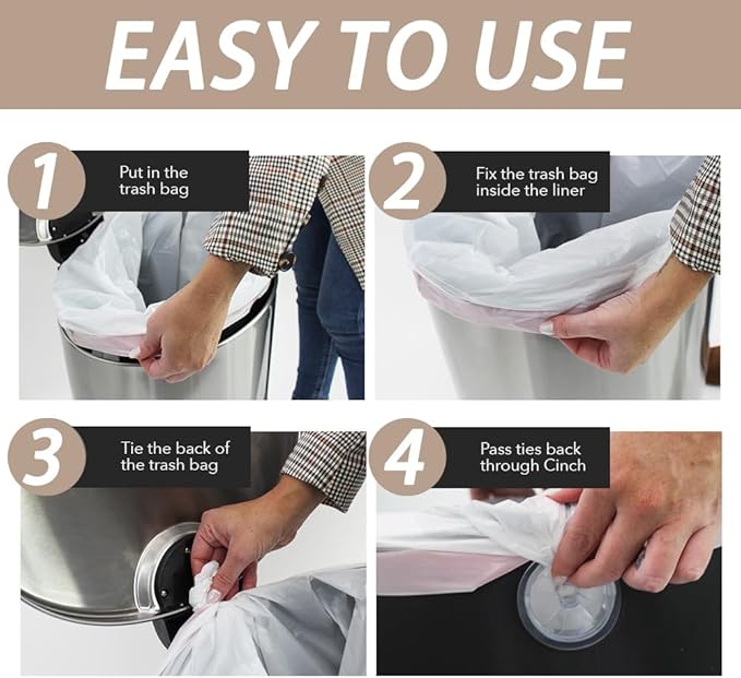 Kitchen Trash Can with Lid, 55 Liter/14.5 Gallon Semi Round Large Step Garbage Can, Soft Close Satin Stainless Steel Trash Bin for Bathroom Office