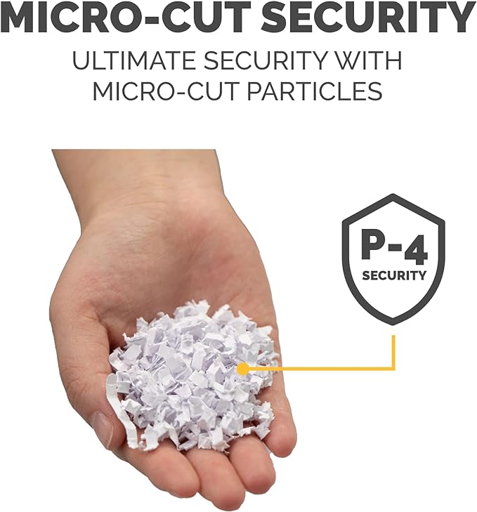 Fellowes LX41-DB 8-Sheet Micro-Cut Paper Shredder for Home Office
