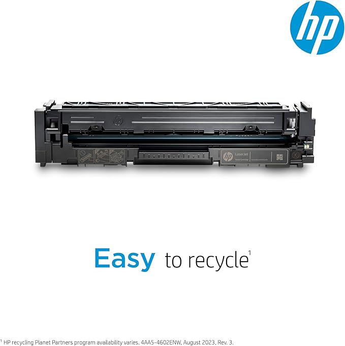 HP 202X Cyan, Magenta, Yellow High-yield Toner Cartridges (3-pack) | Works with HP Color LaserJet Pro M254, HP Color LaserJet Pro MFP M281 Series | CF500XM