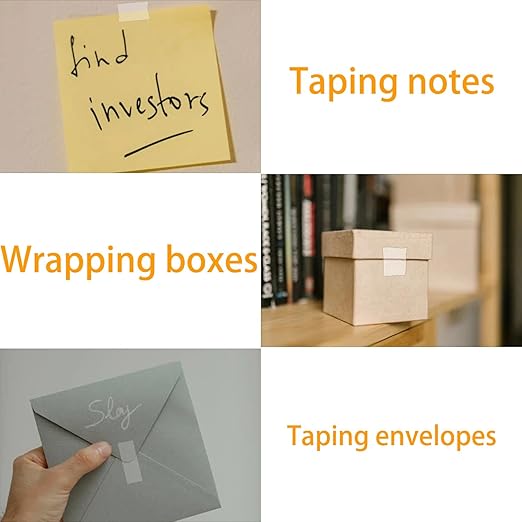 24 Rolls Crystal Tape Refills for Dispenser, 3/4Inch x 1000 Inch, Transparent Stationery Tape for Office, Home, School for Wrapping, Crafts, Office and Professional Use