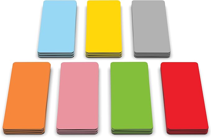 Dry Erase Magnetic Labels 2.8 x 1.2 in, Solid Colors, Dry Erase Magnets, 60-Pack, Colored Erasable Write-On All-Purpose Labels, for Office, Education, Home, Whiteboard