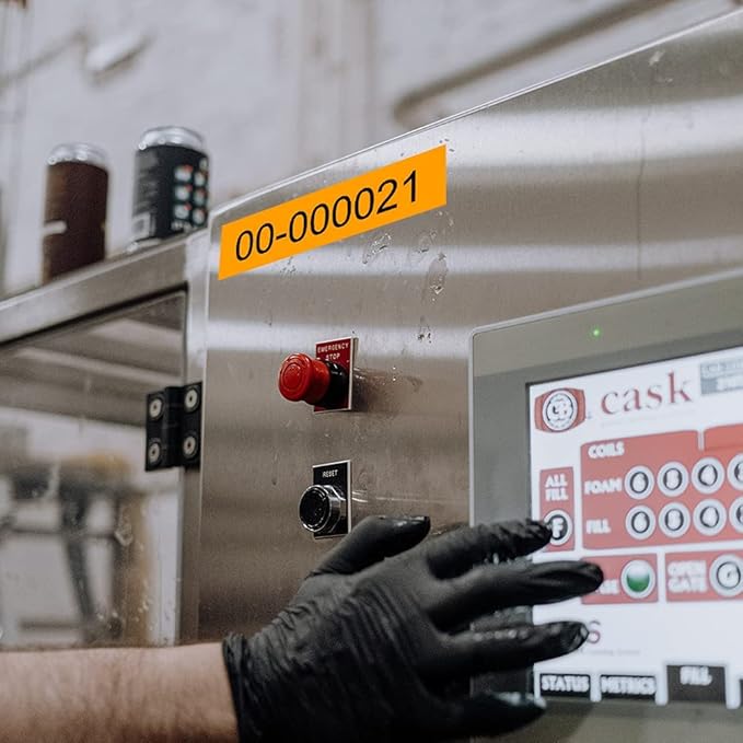 Label KINGDOM 1 Inch Replacement for Orange 24mm 0.94 Label Tape TZe-B51 TZB51 Laminated Tape for Brother Ptouch PT-P700 PT-P750W Label Maker, Black on Fluorescent Orange, 3-Pack