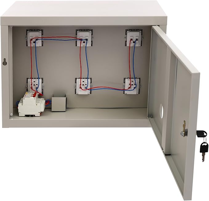 6 Slot Cellphone Charging Station Cell Phone Locker Cellphone Storage Cabinet, for Office Classroom