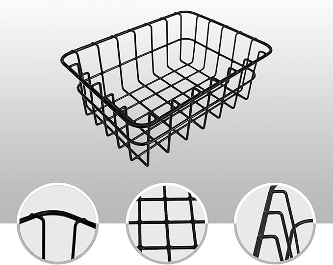 Freezer Storage – Upright Stackable Organizer, Deep Freezer Baskets Storage Bins, Space-Saving Feature for Produce, Vegetables, Fruits, Beverages, Food, Beer, Picnic, Camping, Outdoor