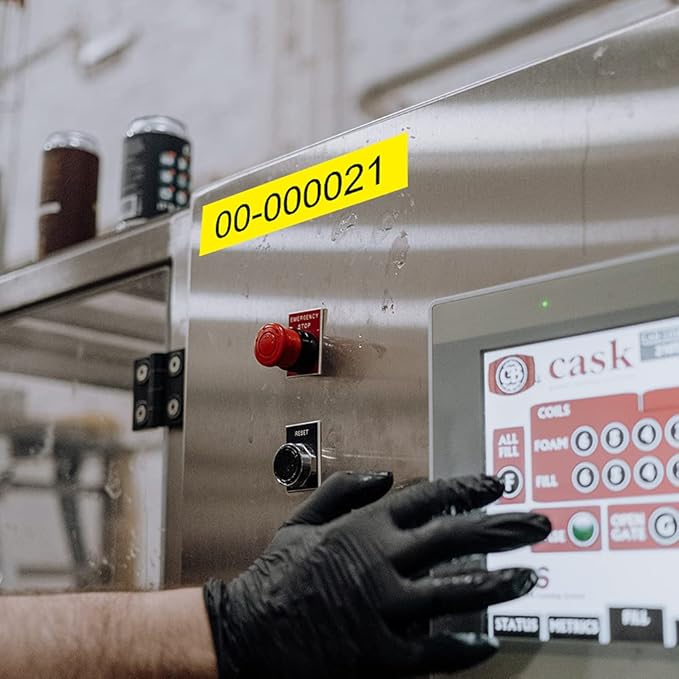 Label KINGDOM TZe-651 24mm Yellow Label Tape Replacement for Brother P-Touch TZ-651 1 Inch Black on Yellow TZ Tape 24mm 0.94 Laminated Yellow Compatible with Brother PTD600 PTD610AD PTP710BT, 3-Pack