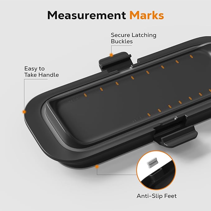 Butter Dish with Lid for Countertop and Refrigerator Door Shelf, Airtight Butter Keeper Container, Locking Butter Holder for East/West Coast Butter, BPA-free, Microwave/Dishwasher Safe