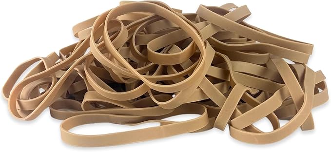 Upgrade Office Supply Rubber Bands, Size 64 (3-1/2 x 1/4), 80 Bands, 1/4 lb, 40-Pack CASE, USA