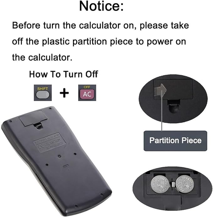 Scientific Calculators Desktop, Scientific Calculators for Students, Scientific Calculator 240 Functions 2 Line 10+2 Digits, Desk Math Calculator for School (Blue)