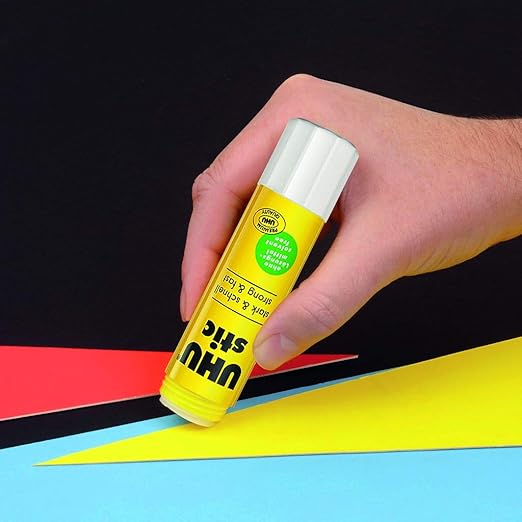 Uhu Stic, All Purpose Glue Stick, Washable, Permanent, for School, Crafts, Scrapbooking, Pack of 24 .29 oz Sticks, 99648