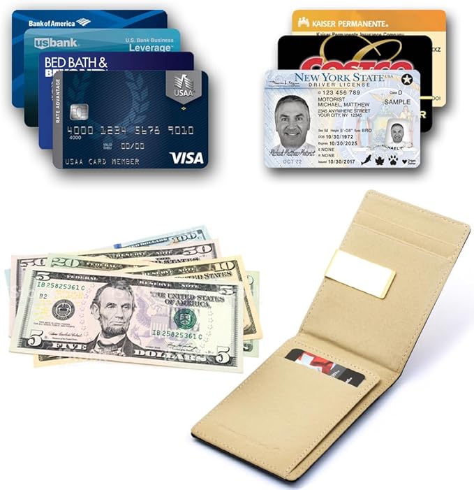 Free Engraving - Personalized Groomsmen Gift, Roller Ballpen, Ballpoint pen, Ball pen, Refillable Pen, Refill pen, Leather Money Clips, Card Holder, Three Lines Each 30 Characters