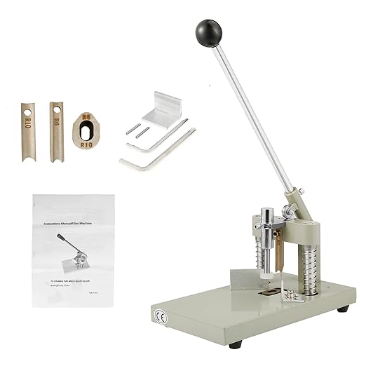 IRONWALLS Corner Rounder Cutter Machine, R6mm R10mm 1.2”/ 30mm Thickness Heavy Duty Paper Corner Cutter Punch with Paper Holding Device, Steel Metal Commercial Corner Punch for Office Business