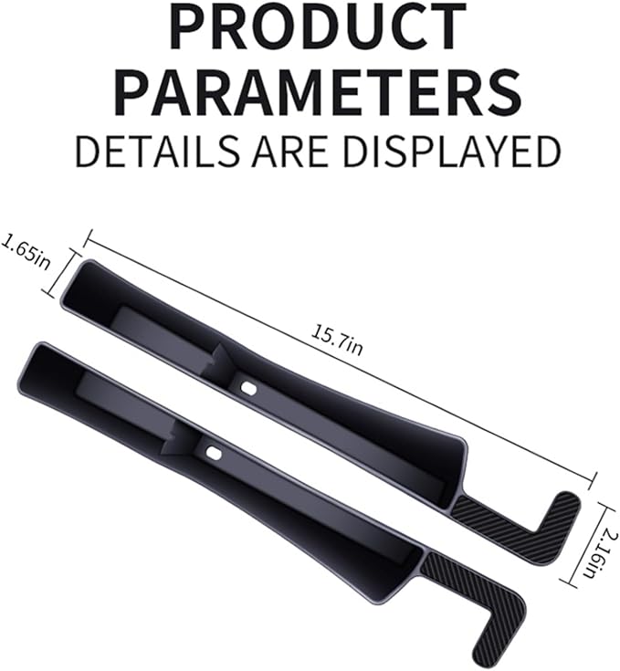 2 Pack Car Seat Gap Filler Organizer - Premium Car Seat Gap Storage Solution, Car Organizers and Storage for Phones, Keys, Cards, and More, Universal Fit for Most Vehicles