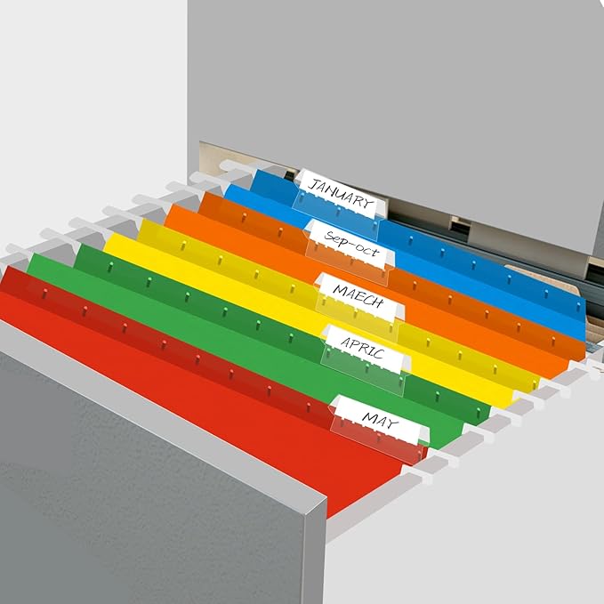 HERKKA Extra Capacity Hanging File Folders, 60 Pack Reinforced Letter Size Hanging Folders with Heavy Duty 2 Inch Expansion, Designed for Bulky Files, Medical Charts, 12 Assorted Colors