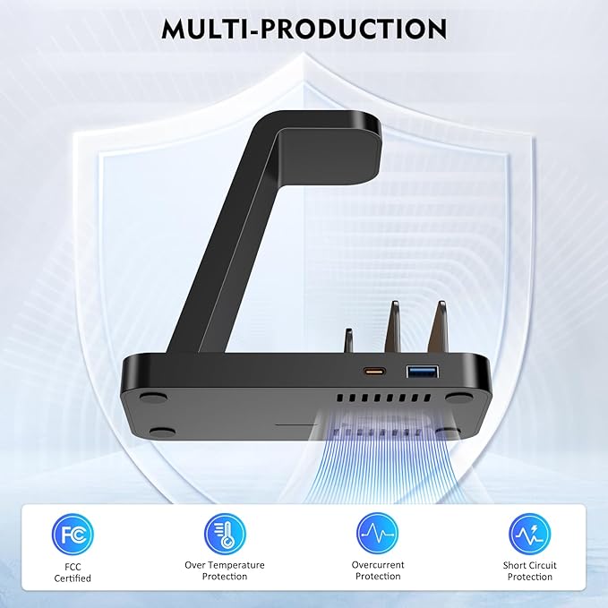 Wireless Charger for iPhone - 5 in 1 Charging Station for Multiple Devices Apple: Fast Wireless Charging Stand Dock for iPhone 17 16e 16 15 14 13 12 Pro Max Apple Watch Airpods