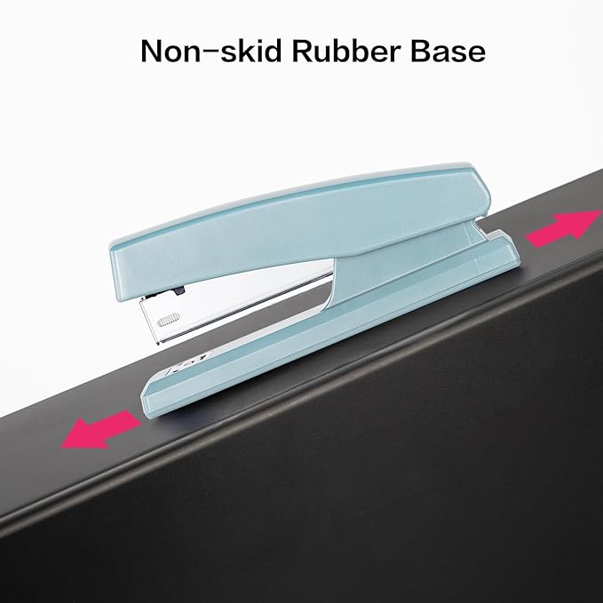 Deli Stapler, Desktop Staplers with 640 Staples, Office Stapler, 25 Sheet Capacity, Blue