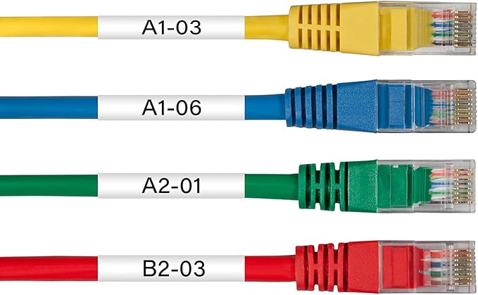 HSe221 HS221 HSE-221 HS-221 Heat Shrink Tubes Label Tape 3/8" (8.8mm) x 4.92 ft Compatible for PTD210 D400 D600 PTH300 PTE300 PTE500 PTE550W PTP700 PTP750WVP, Black on White, 2 Pack