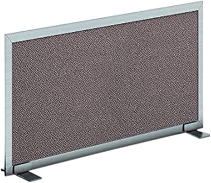 OBEX Acoustical Free Standing Privacy Screen, Cubicle Accessories Desk Privacy Panel, Desk Dividers for Office, Office Furniture Partitions Portable Sound Proof Dividers, 24" x 24", Slate