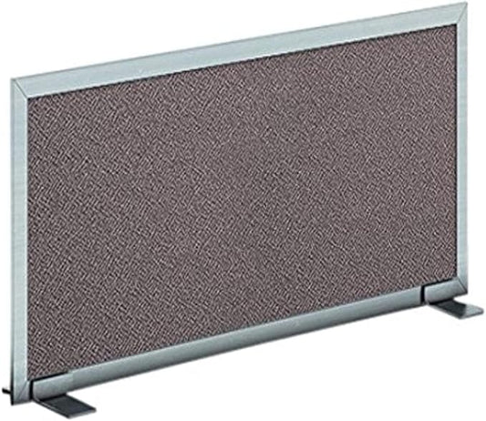 OBEX Acoustical Free Standing Privacy Screen, Cubicle Accessories Desk Privacy Panel, Desk Dividers for Office, Office Furniture Partitions Portable Sound Proof Dividers, 12" x 36", Slate