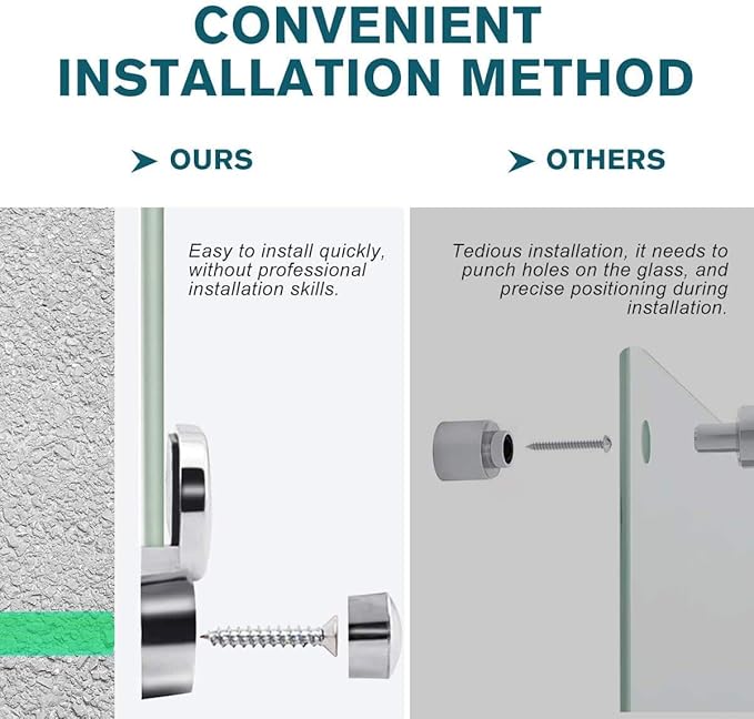 2-in-1 Magnetic Glass White Board 60'' x 48'' Extra Large Splicing Tempered Glass Whiteboard, 4' x 5' Frameless Big Glass Dry Erase White Board for Wall, Office, Home