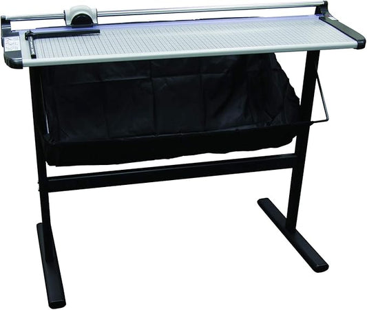 United Office Products RT37S Commercial Rotary Paper Trimmer with Stand and Fabric Catch Tray, Sturdy Metal Base, 38" Cut Length, 10 Sheet Capacity, Paper Cutter for Offices, Schools and Crafts