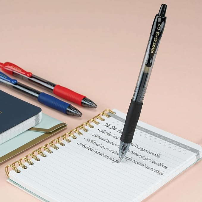 PILOT, G2 Premium Gel Roller Pens, G2 Rainbow Colors Pack, 8 Pack Pouch, Fine Point 0.7 mm, Assorted