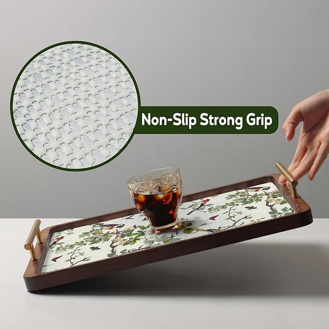 Drawer and Shelf Liner for Kitchen Cabinets Non-Adhesive Cabinet Liner,Non Slip Waterproof Drawer Liner,Easy to Clean Strong Grip Kitchen Liner for Cupboard,Dresser,Shelves (12In x 16.4FT)