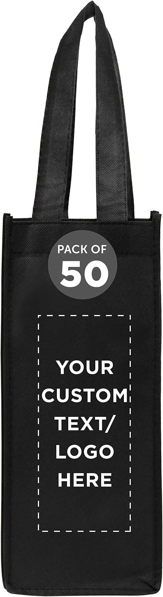 DISCOUNT PROMOS Non-Woven Vineyard Two Bottle Wine Bags