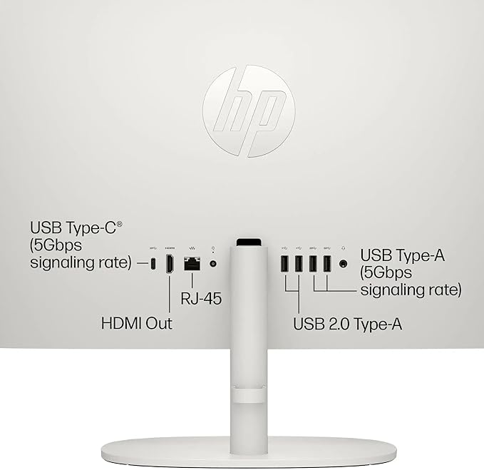 HP 21.5" FHD All-in-One Desktop Computer, 64GB RAM 2.2TB Storage (2TB SSD + 256GB Docking Station Set), Dual-Core Intel Celeron, Windows 11 Pro with Microsoft Office Lifetime Suite, Keyboard & Mouse