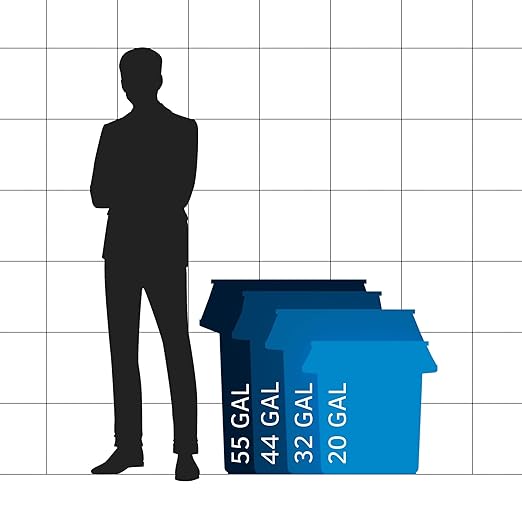 20 Gallon Black Round Commercial Trash Can