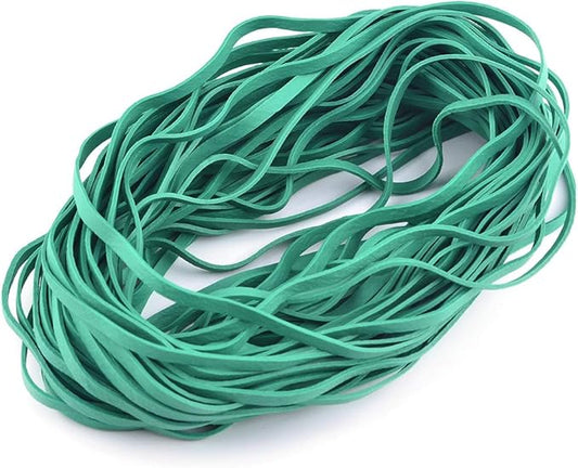 Coopay 12 Inches Extra Large Rubber Bands, 30 Pieces Heavy Duty Trash Can Band Bulk, Strong Elastic for Office Supply School Home, Garbage Cans, File Folders (Green)